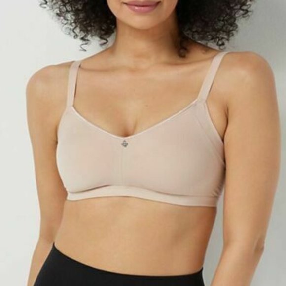 Breezies Other - 3X Breezies Seamless Comfort Side Smoothing Lounge Bra Sunbeige Tan